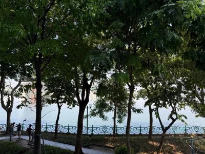 バルコニーと水辺の景色を望む1ベッドルームアパートメント — The Little Hanoi - Fresh West Lake - Lake View